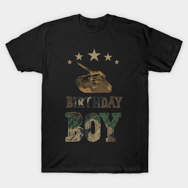 birthday army party army decorations T-Shirt by Klouder360